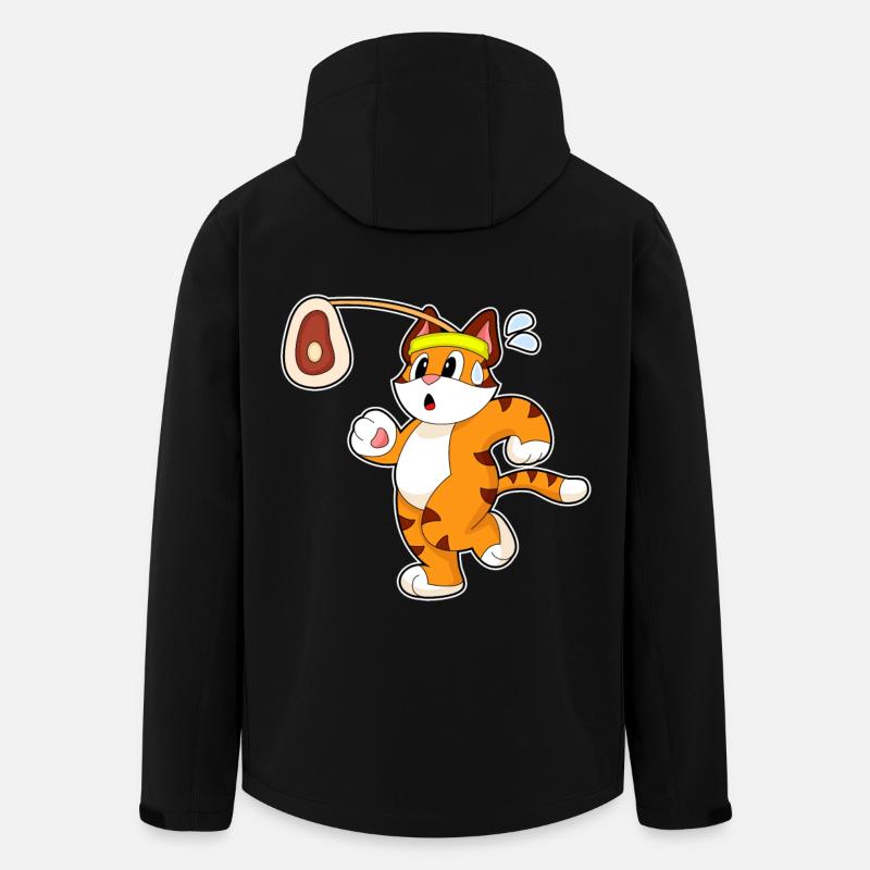 Tiger Fleisch - Recycelte Männer Softshell-Jacke von Stanley/Stella - Schwarz