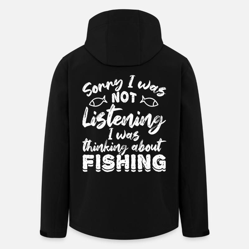 Anglerspruch - Recycelte Männer Softshell-Jacke von Stanley/Stella - Schwarz