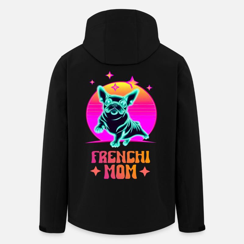 Maman Frenchie - Veste softshell homme en polyester recyclé Stanley/Stella - noir