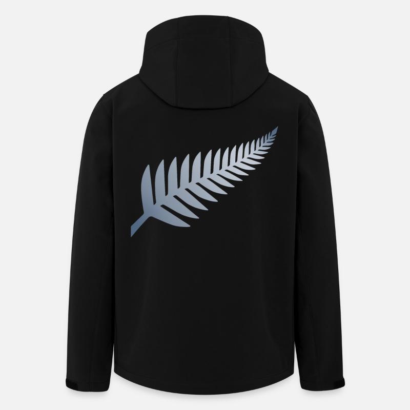 Neuseeländischer Silberfarn - Recycelte Männer Softshell-Jacke von Stanley/Stella - Schwarz