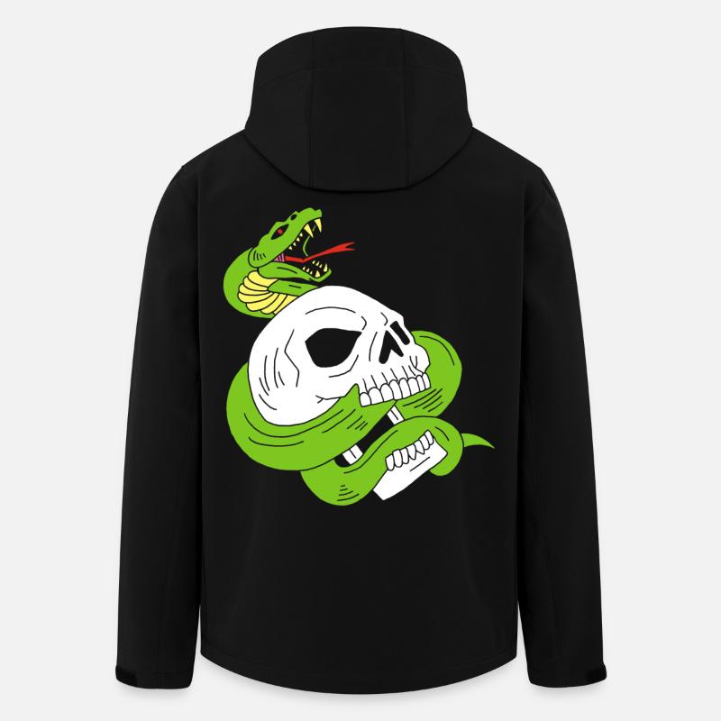 Der Schädel und die Schlange - Recycelte Männer Softshell-Jacke von Stanley/Stella - Schwarz