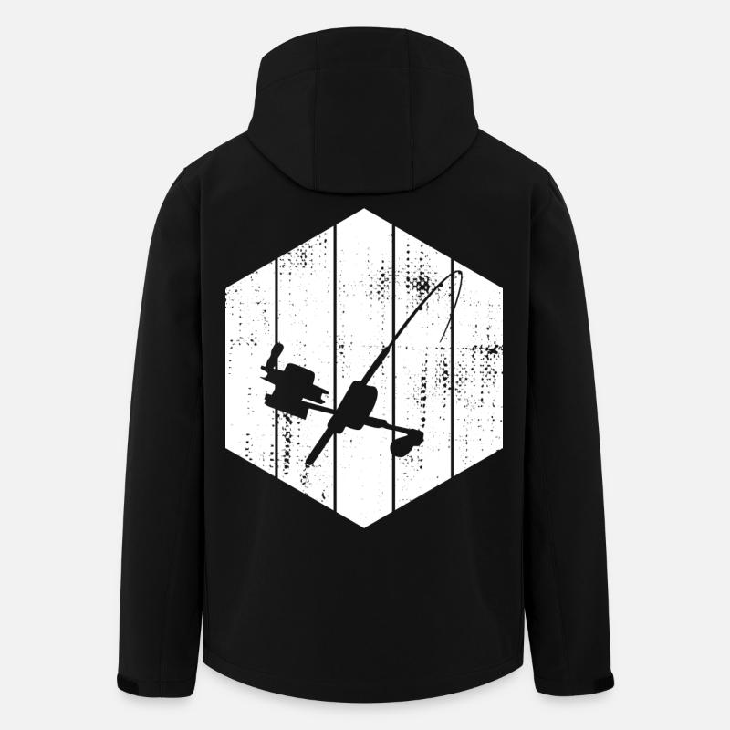 Dessin d’ange - Veste softshell homme en polyester recyclé Stanley/Stella - noir