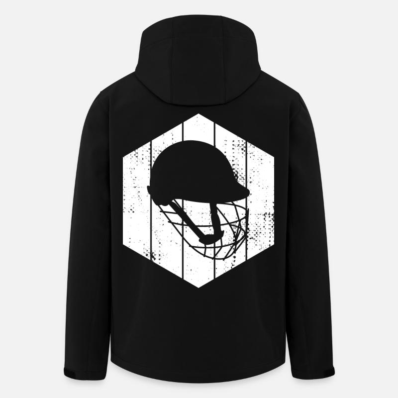 Crickethelm Zeichnung - Recycelte Männer Softshell-Jacke von Stanley/Stella - Schwarz