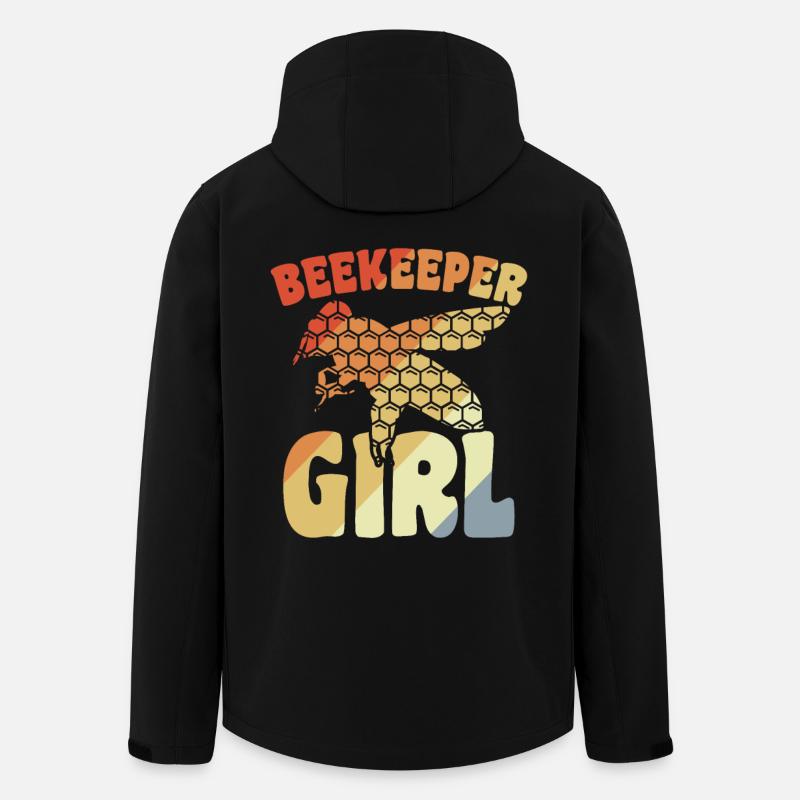 Lustiges Imkermädchen - Recycelte Männer Softshell-Jacke von Stanley/Stella - Schwarz