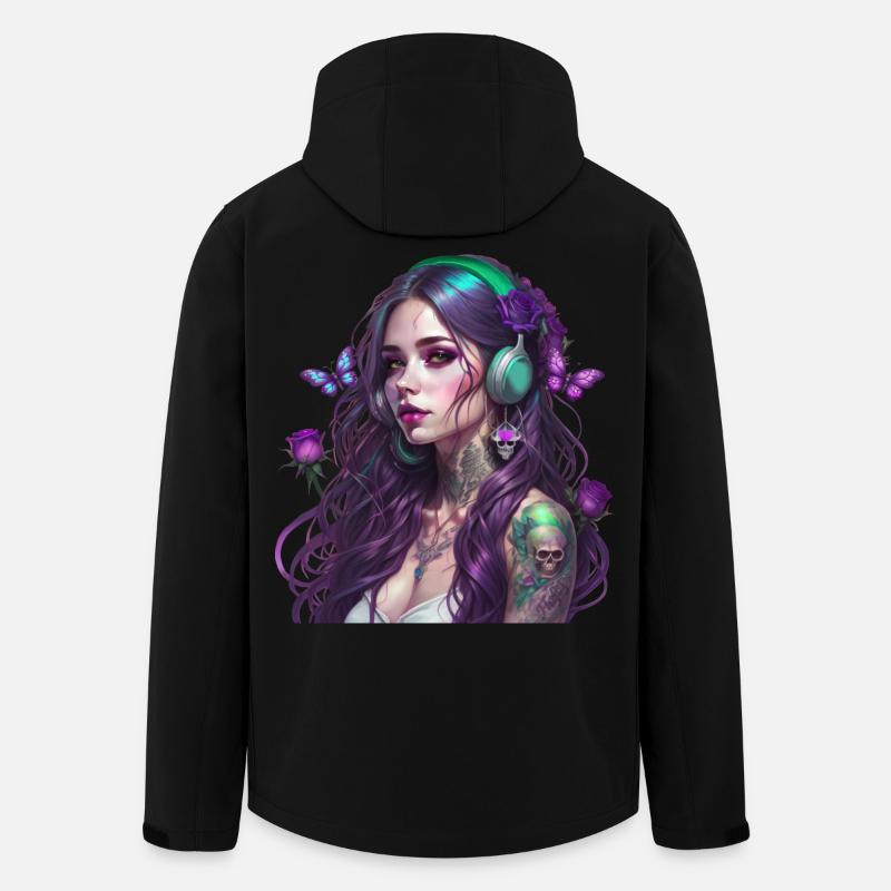 Die Fee des Waldes - Recycelte Männer Softshell-Jacke von Stanley/Stella - Schwarz