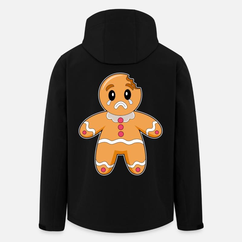 Lebkuchenmann Weihnachten - Recycelte Männer Softshell-Jacke von Stanley/Stella - Schwarz