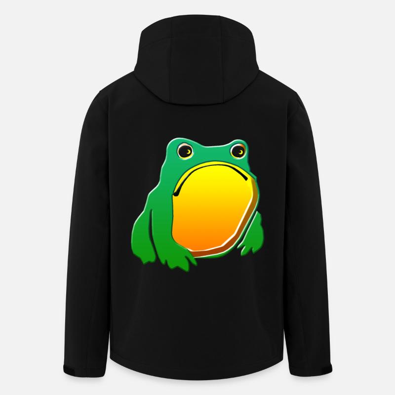 Frosch - Recycelte Männer Softshell-Jacke von Stanley/Stella - Schwarz