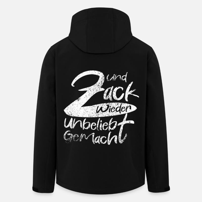 Zack Wieder Unglaublich Gemacht - Recycelte Männer Softshell-Jacke von Stanley/Stella - Schwarz