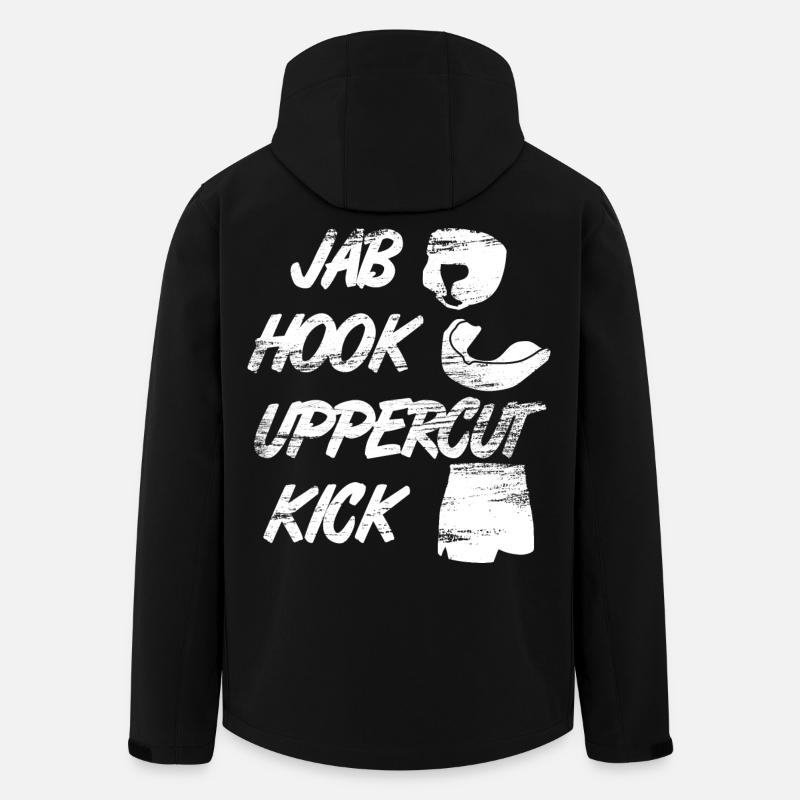 Lustiger Kickboxer Spruch - Recycelte Männer Softshell-Jacke von Stanley/Stella - Schwarz