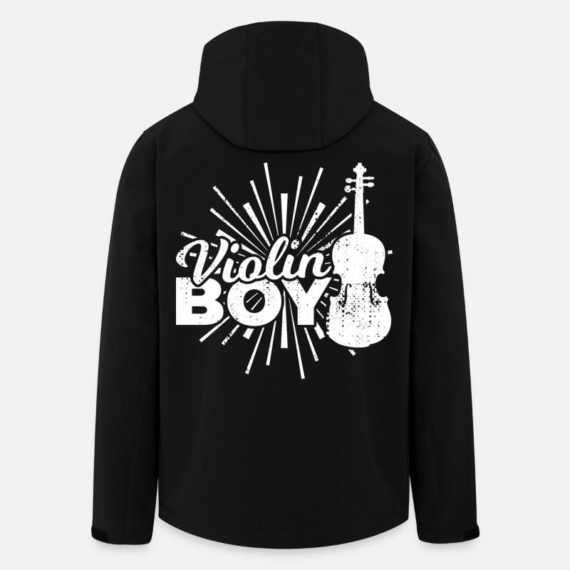 Boy playing the violin - Men’s Recycled Softshell Jacket by Stanley/Stella - black