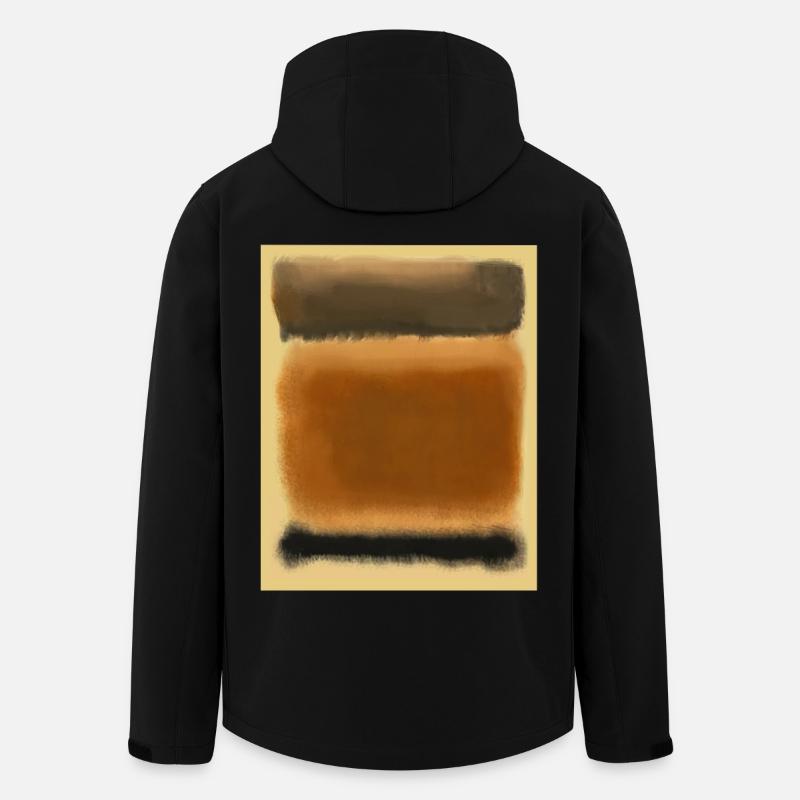Rothko-Kunst im digitalen Stil - Recycelte Männer Softshell-Jacke von Stanley/Stella - Schwarz