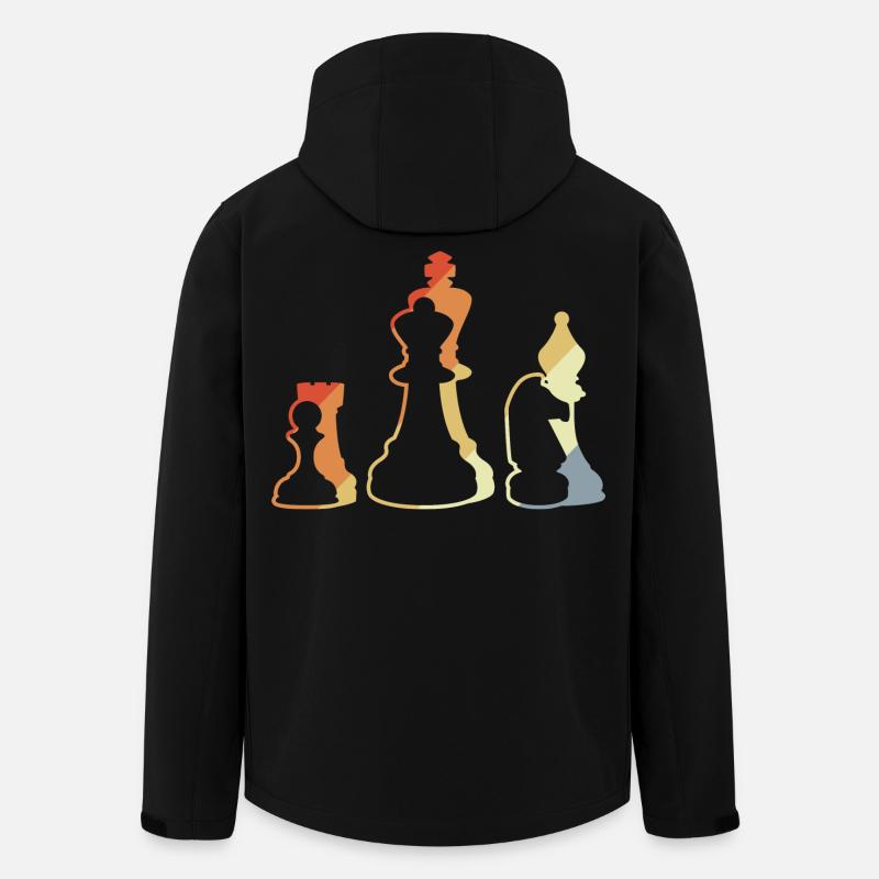Retro Schachspiel - Recycelte Männer Softshell-Jacke von Stanley/Stella - Schwarz