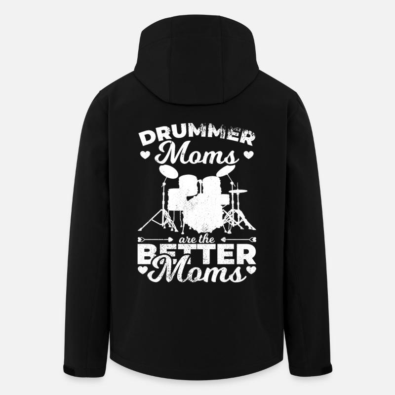 Schlagzeuger Mutter - Recycelte Männer Softshell-Jacke von Stanley/Stella - Schwarz