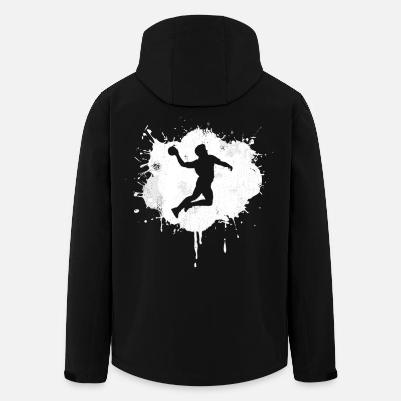Lustiger Handballer - Recycelte Männer Softshell-Jacke von Stanley/Stella - Schwarz