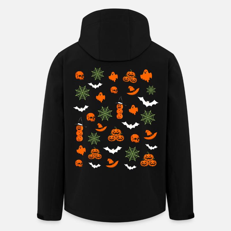 Halloween Patterns - Men’s Recycled Softshell Jacket by Stanley/Stella - black