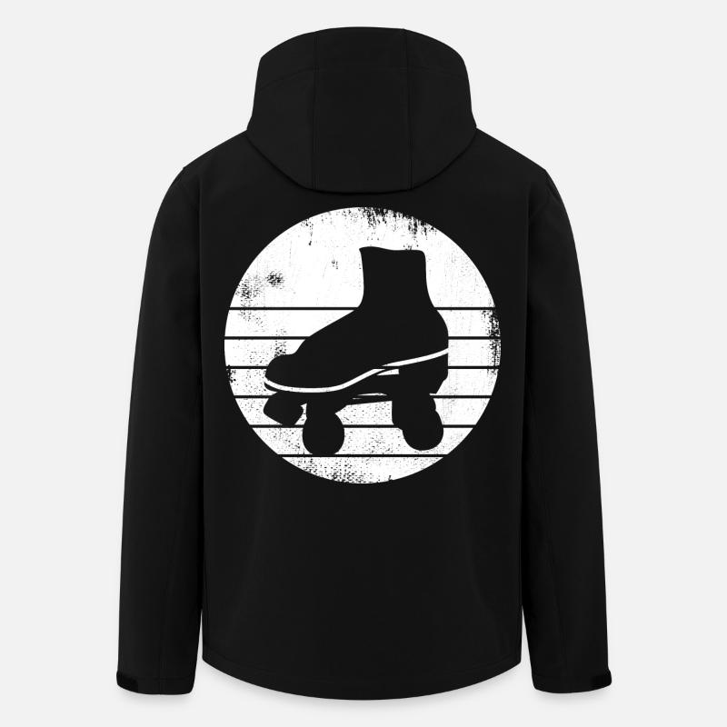 Roller Skates Zeichnung - Recycelte Männer Softshell-Jacke von Stanley/Stella - Schwarz