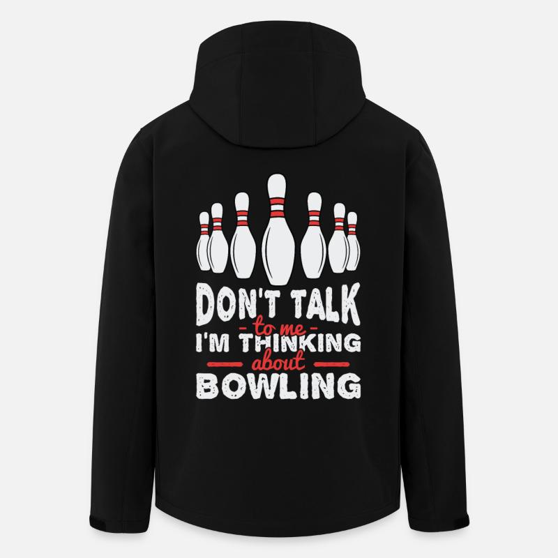 Je pense au bowling - Veste softshell homme en polyester recyclé Stanley/Stella - noir