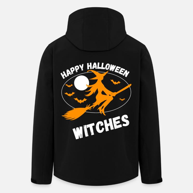 Joyeuses sorcières d'Halloween - Veste softshell homme en polyester recyclé Stanley/Stella - noir