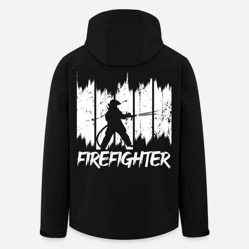 Firemen - Men’s Recycled Softshell Jacket by Stanley/Stella - black