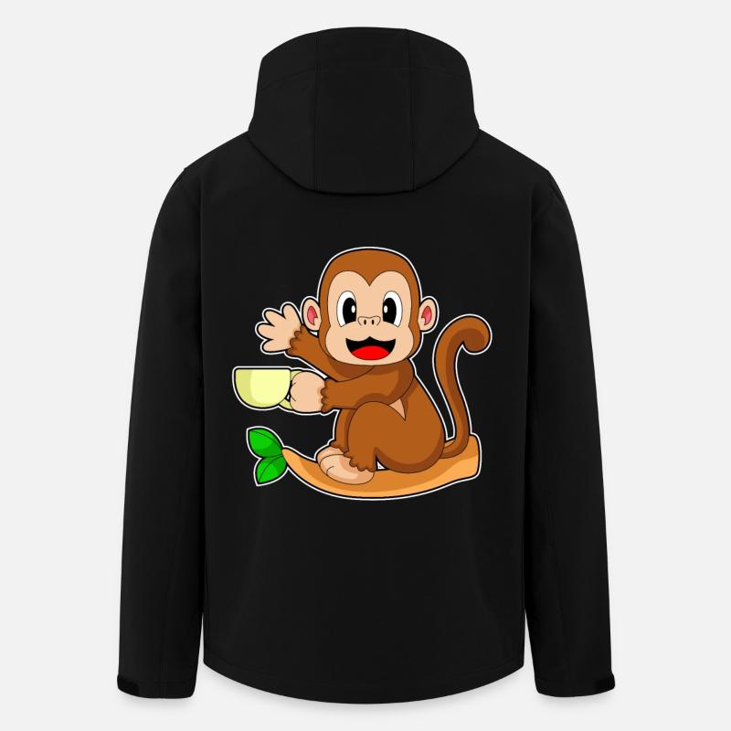 Monkey Mug - Men’s Recycled Softshell Jacket by Stanley/Stella - black
