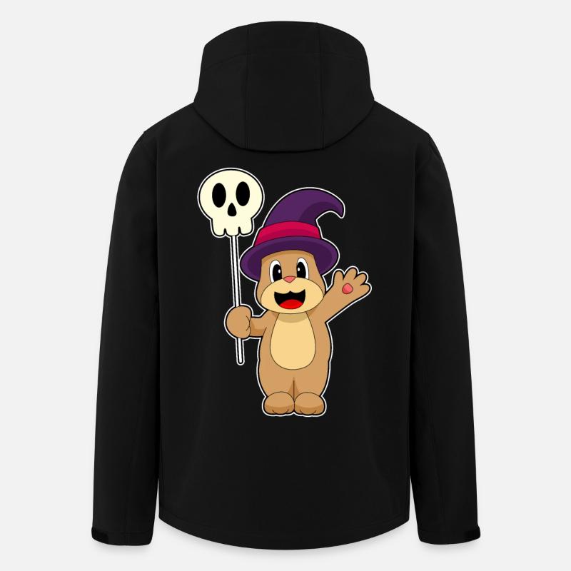 Bär Halloween Hexe Geist - Recycelte Männer Softshell-Jacke von Stanley/Stella - Schwarz