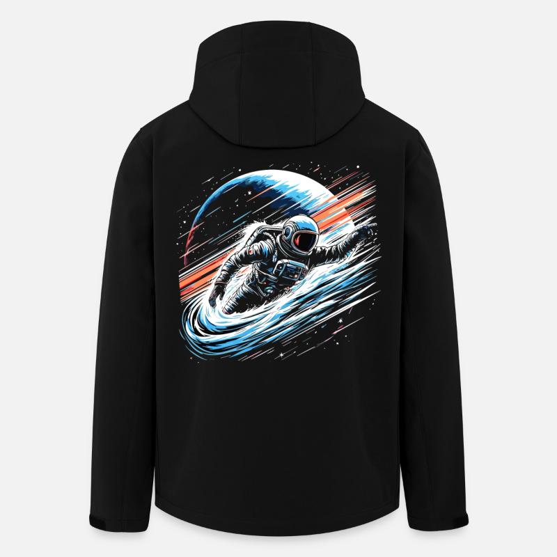 Astronaut Planet Space - Men’s Recycled Softshell Jacket by Stanley/Stella - black