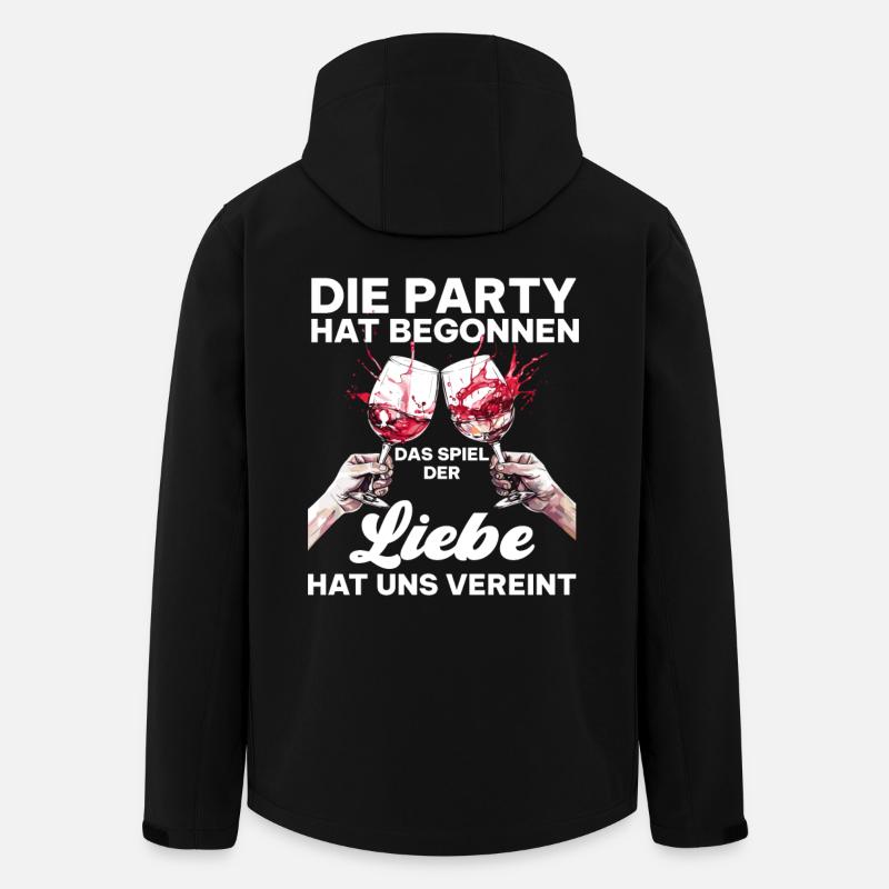 Junggesellenabschied Hochzeit Liebe Spruch - Recycelte Männer Softshell-Jacke von Stanley/Stella - Schwarz