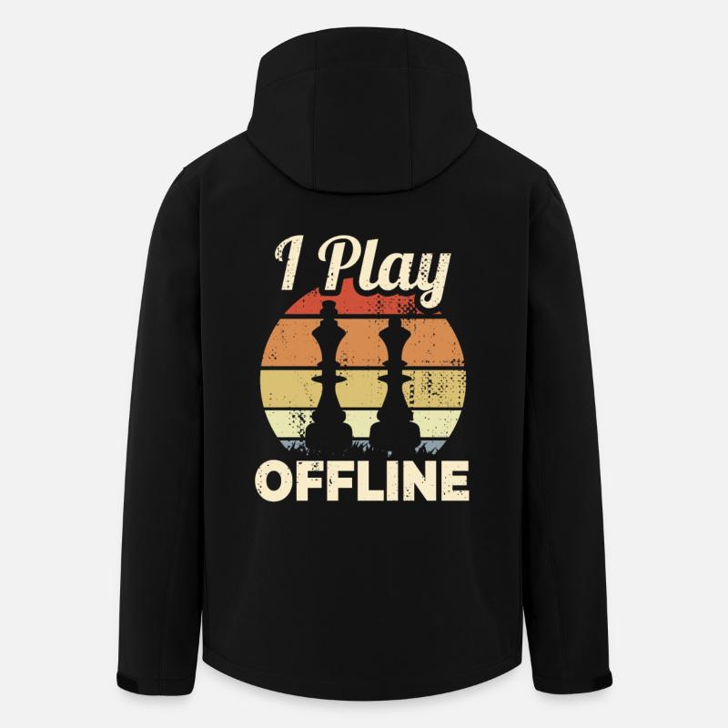 Citation d’un joueur d’échecs - Veste softshell homme en polyester recyclé Stanley/Stella - noir
