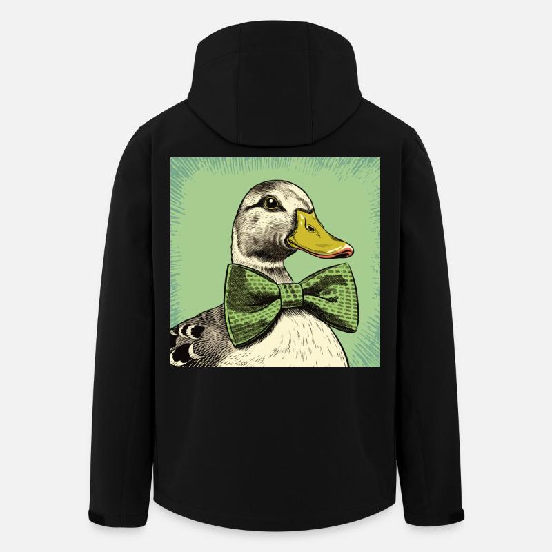 Duck with Bowtie - Recycelte Männer Softshell-Jacke von Stanley/Stella - Schwarz