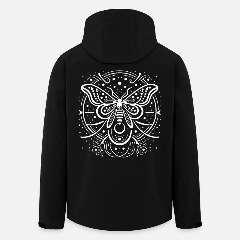 celestial moth - Recycelte Männer Softshell-Jacke von Stanley/Stella - Schwarz