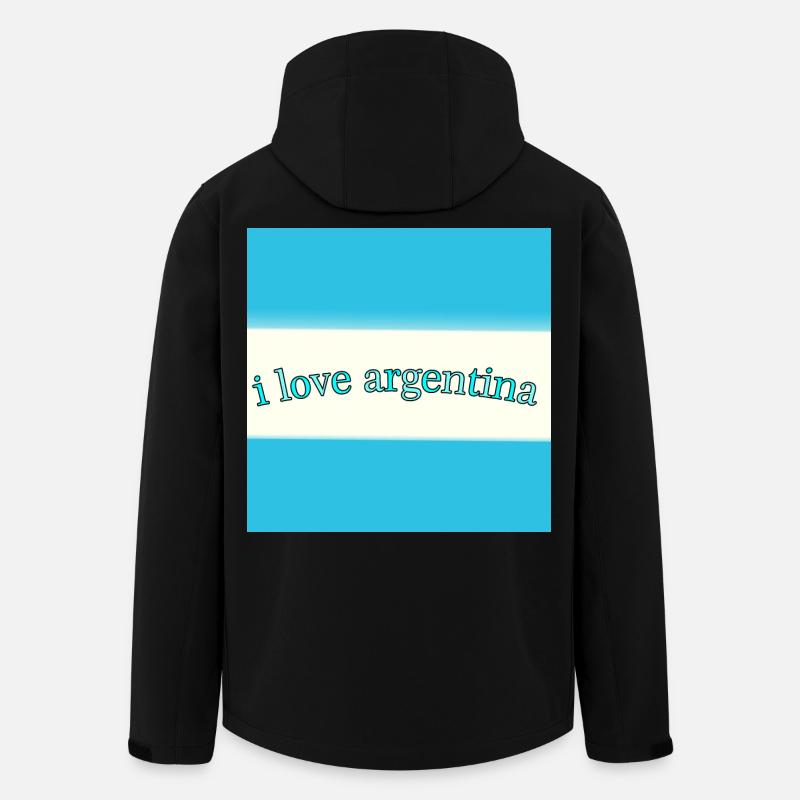 Ich liebe Argentinien - Recycelte Männer Softshell-Jacke von Stanley/Stella - Schwarz