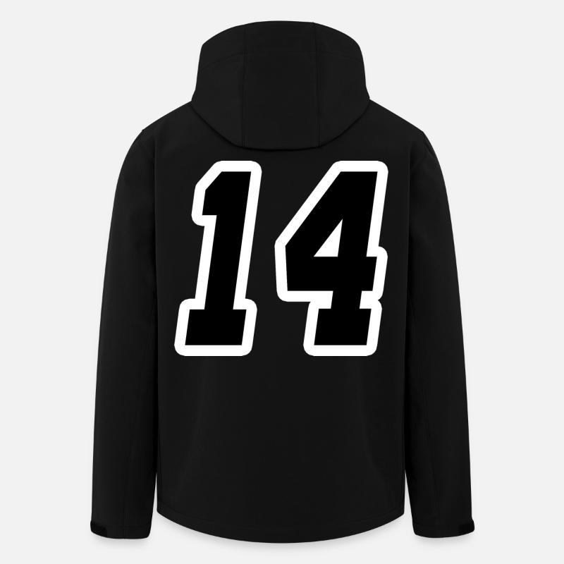 Nummer vierzehn 14 - Recycelte Männer Softshell-Jacke von Stanley/Stella - Schwarz
