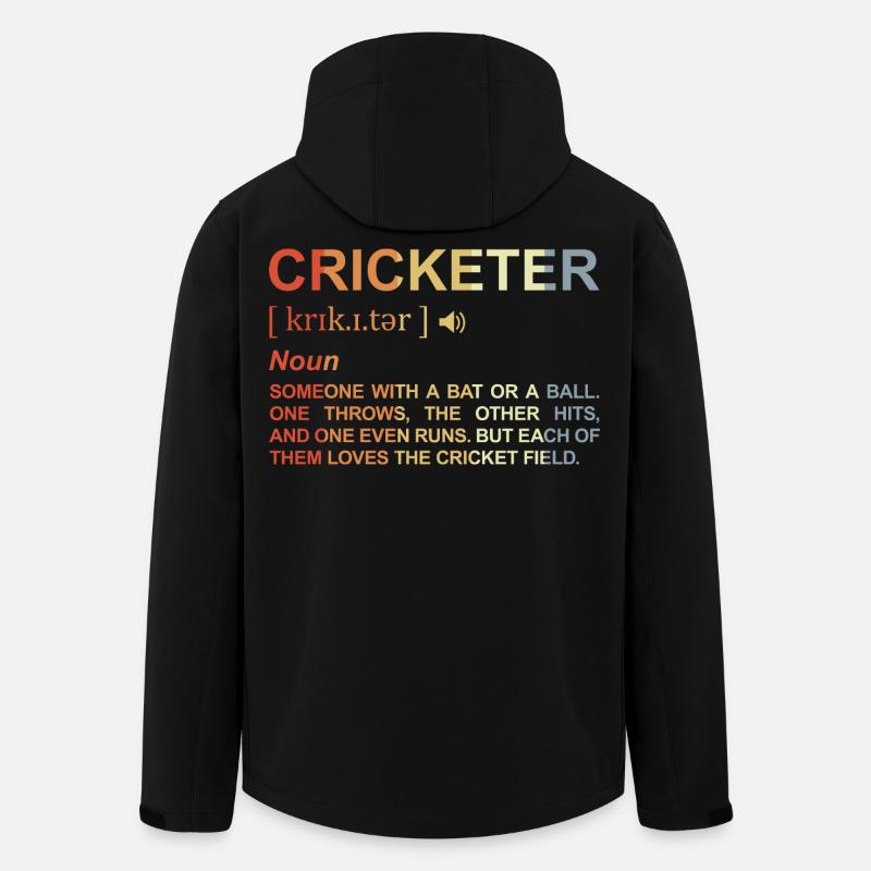 Kricketspieler Wörterbuch - Recycelte Männer Softshell-Jacke von Stanley/Stella - Schwarz