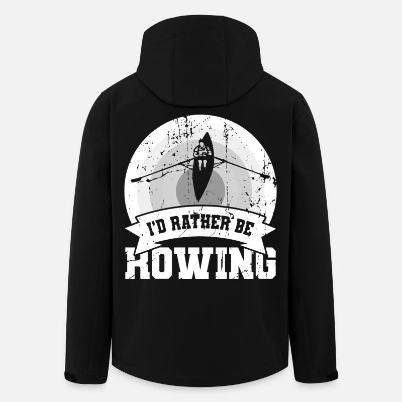 Je préfère ramer - Veste softshell homme en polyester recyclé Stanley/Stella - noir