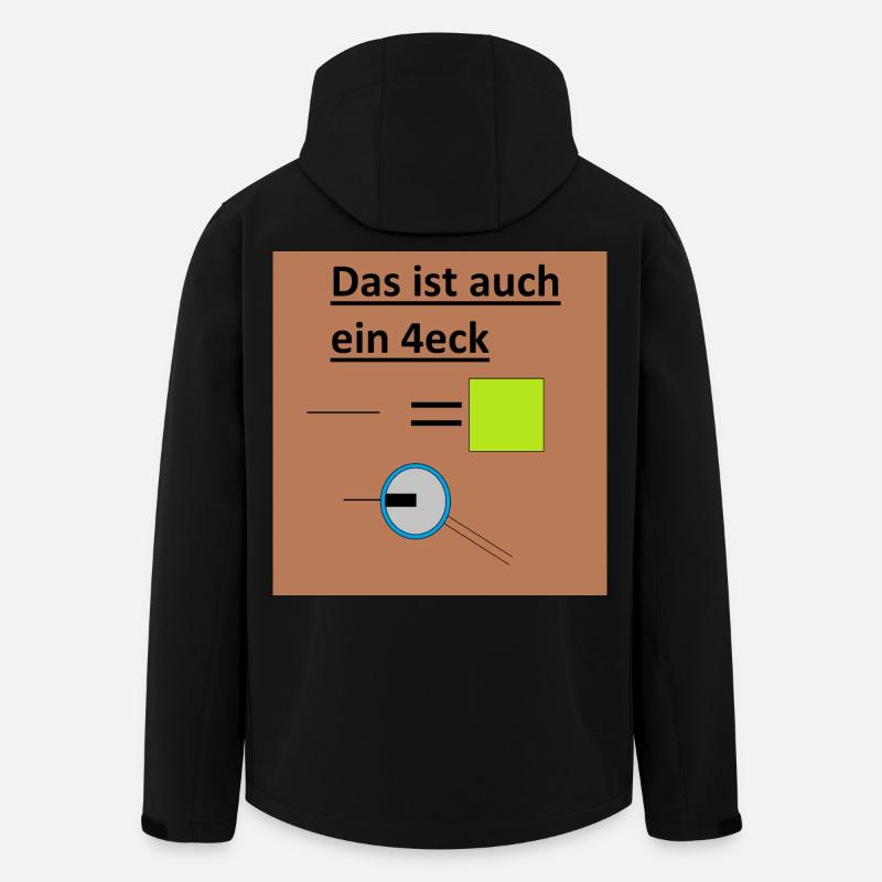 Geometrisches Rätsel Quadrat - Recycelte Männer Softshell-Jacke von Stanley/Stella - Schwarz
