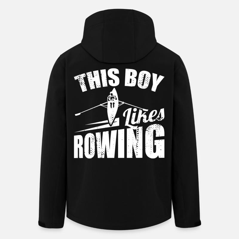 Rowing boy - Men’s Recycled Softshell Jacket by Stanley/Stella - black