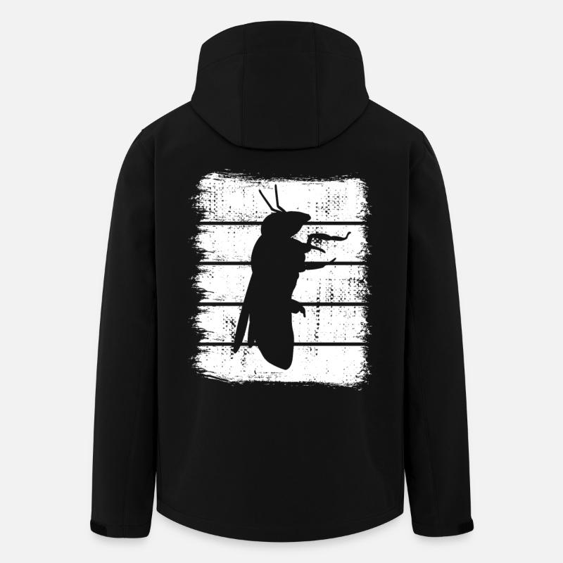 Bee Sketch - Men’s Recycled Softshell Jacket by Stanley/Stella - black