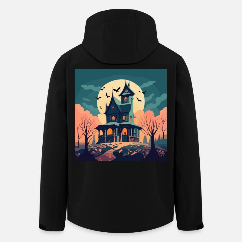 Haunted House - Recycelte Männer Softshell-Jacke von Stanley/Stella - Schwarz