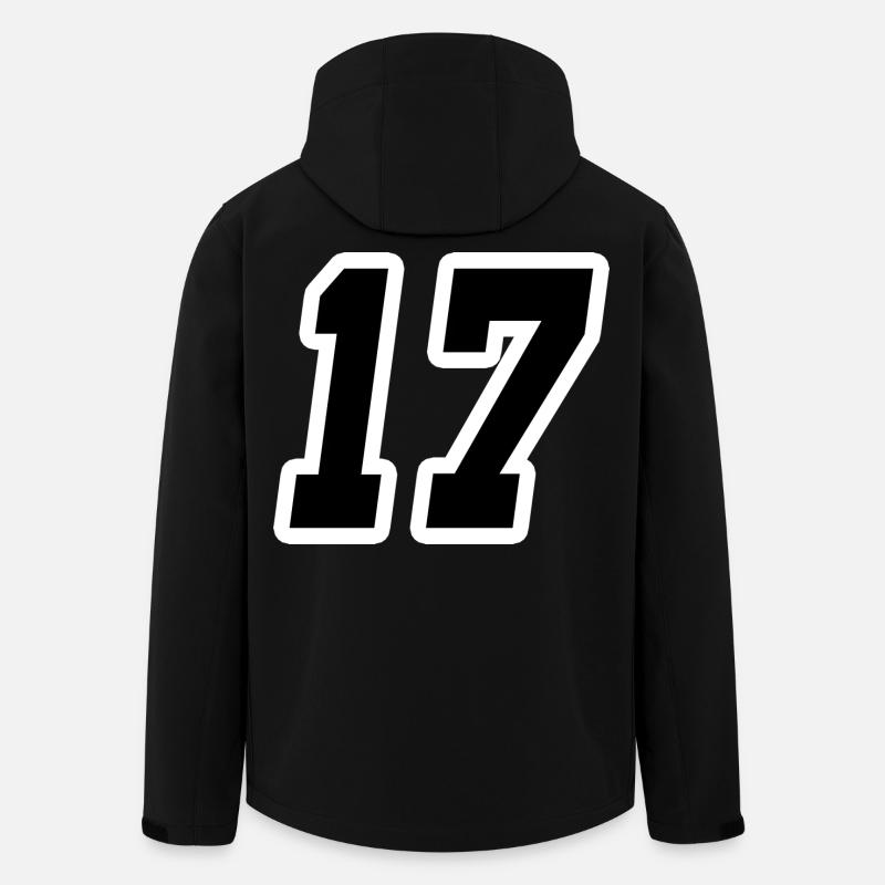 Nummer siebzehn 17 - Recycelte Männer Softshell-Jacke von Stanley/Stella - Schwarz