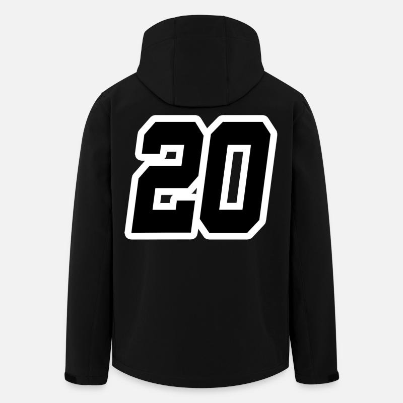Nummer zwanzig 20 - Recycelte Männer Softshell-Jacke von Stanley/Stella - Schwarz