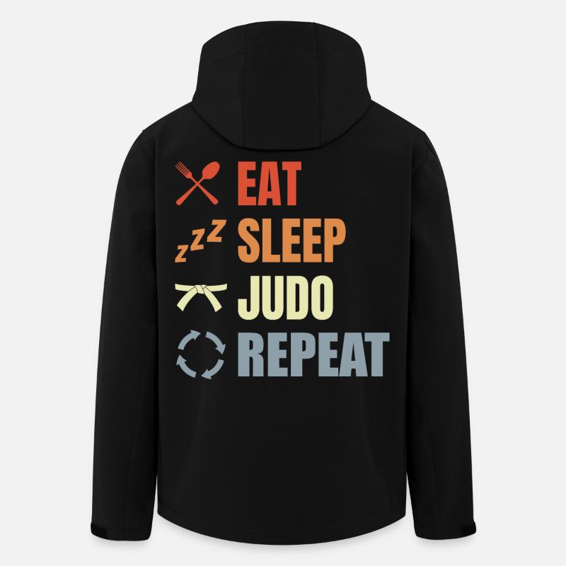 Funny Judo Routine - Men’s Recycled Softshell Jacket by Stanley/Stella - black