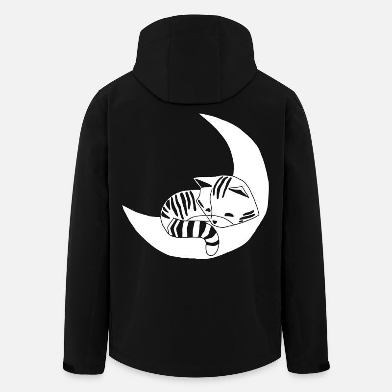 Whimsical kitten - Men’s Recycled Softshell Jacket by Stanley/Stella - black