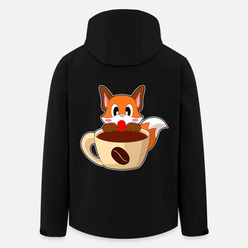 Tasse à café Fox - Veste softshell homme en polyester recyclé Stanley/Stella - noir