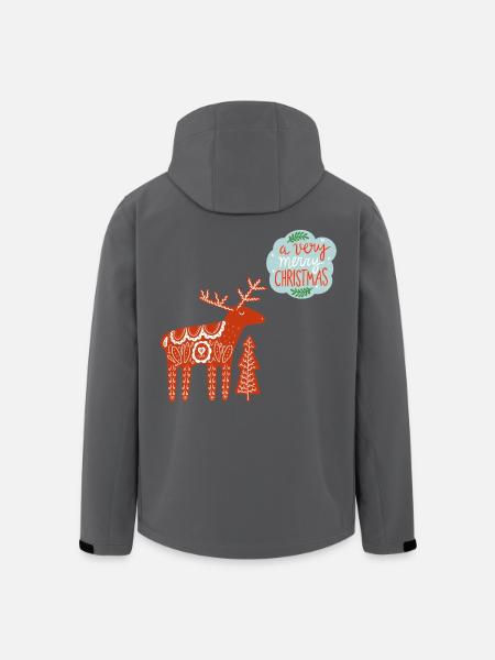 a very merry Christmas - Men’s Recycled Softshell Jacket by Stanley/Stella - black
