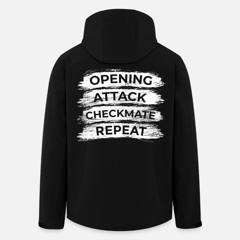 Chess Techniques - Men’s Recycled Softshell Jacket by Stanley/Stella - black