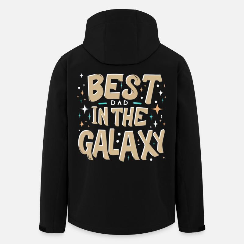 Best Dad in the Universe - Men’s Recycled Softshell Jacket by Stanley/Stella - black