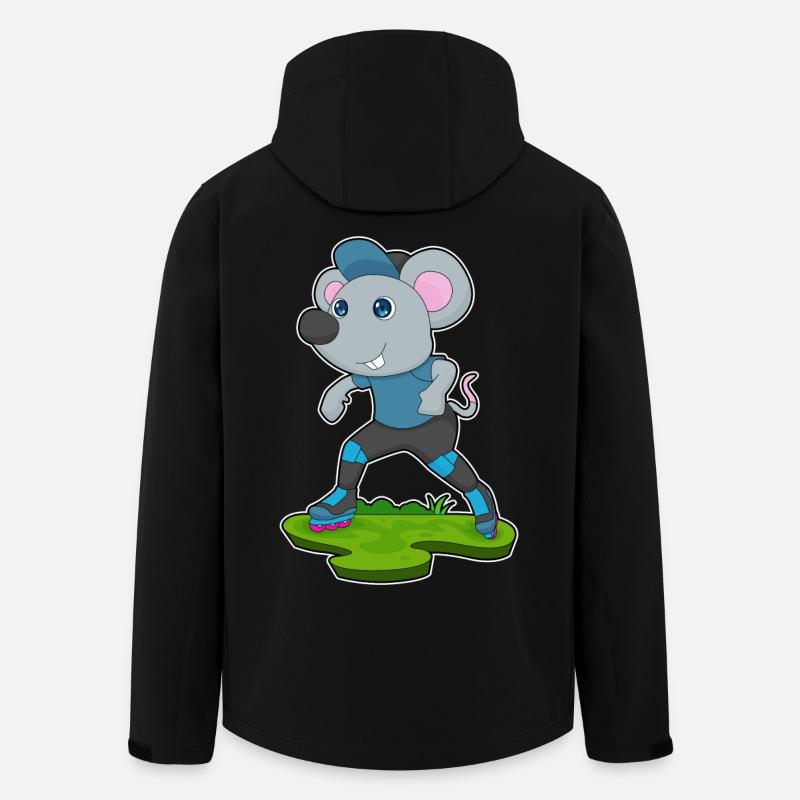 Maus Inline skating Inline skates - Recycelte Männer Softshell-Jacke von Stanley/Stella - Schwarz