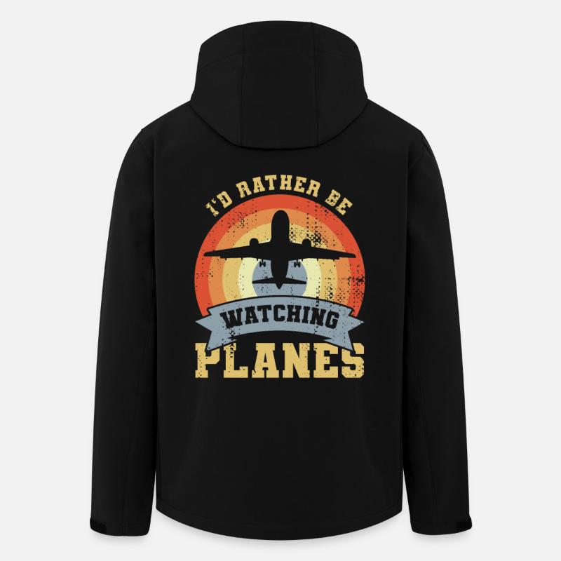 Flugzeuge beobachten - Recycelte Männer Softshell-Jacke von Stanley/Stella - Schwarz