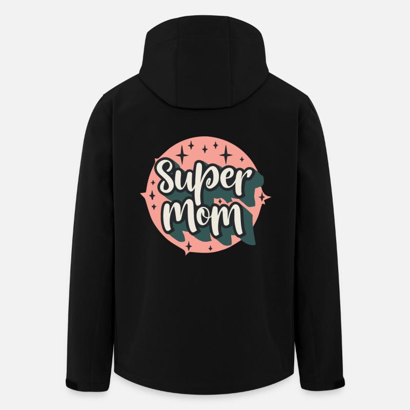 Super Mom - Recycelte Männer Softshell-Jacke von Stanley/Stella - Schwarz