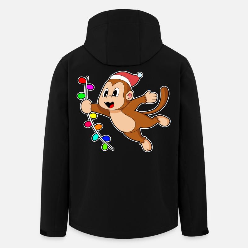 Singe Noël Liana - Veste softshell homme en polyester recyclé Stanley/Stella - noir
